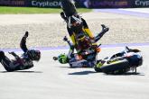 Sam Lowes, Darryn Binder crash, Moto2 race, Austrian MotoGP, 20 August
