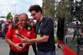 (L to R): Frederic Vasseur (FRA) Ferrari Team Principal with Mattia Binotto (ITA). Formula 1 World Championship, Rd 15,