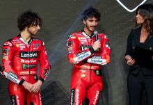 Bagnaia and Bastianini, Ducati launch