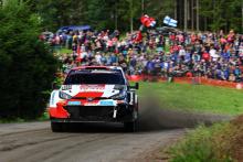 Toyota’s Kalle Rovanpera goes fastest on Rally Finland shakedown
