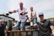 Jeremy Clarkson honours Ocon bet by delivering beers to Alpine’s factory