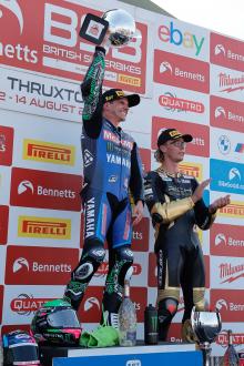 Thruxton 2022, 13th August, O'halloran and Ray, Podium, Race one