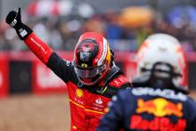 Sainz pips Verstappen to first F1 pole in wet British GP qualifying