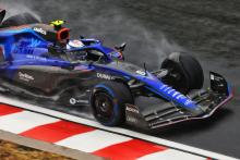 Latifi 0.6s clear of Leclerc in wet final practice, Vettel crashes