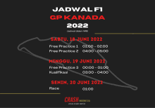 Canadian Grand Prix Schedule in Indonesian