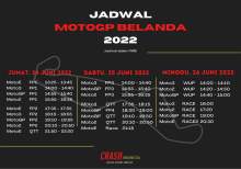 Dutch MotoGP Schedule (in Indonesian)