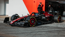 Alfa Romeo's C43 first F1 2023 car to hit track - sporting different floor