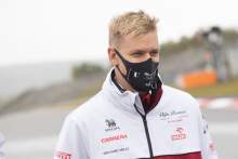 Mick Schumacher (GER) Alfa Romeo Racing Test Driver walks the circuit.