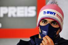 Lance Stroll (CDN) Racing Point F1 Team in the FIA Press Conference.