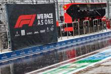 Circuit atmosphere - rain falls in the pits as FP3 is cancelled.
