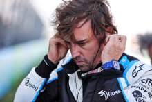 Fernando Alonso (ESP) Alpine F1 Team on the grid.