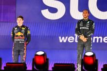 Lewis Hamilton, Max Verstappen, Saudi Arabian Grand Prix Podium