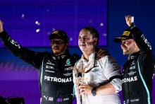 Lewis Hamilton and Valtteri Bottas at Saudi Arabian Grand Prix Podium
