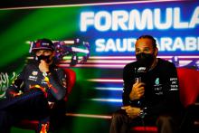 Lewis Hamilton and Max Verstappen, Press Conference Saudi Arabian GP