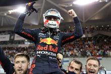 1st place and new World Champion, Max Verstappen (NLD) Red Bull Racing RB16B.