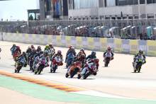 Moto3 race start, Aragon MotoGP, 16 October 2020