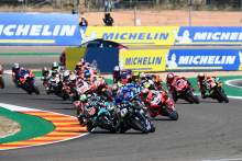Maverick Vinales, race start, Aragon MotoGP race. 18 October 2020