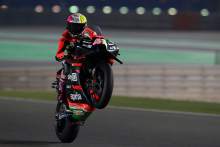 Aleix Espargaro wheelie, Qatar MotoGP test, 7 March 2021
