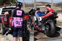 Jorge Martin crashed bike, Portuguese MotoGP, 17 April 2021
