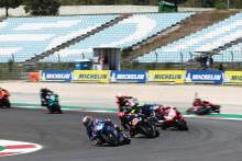 Alex Rins leads, Jack Miller crashes MotoGP, race, Portuguese MotoGP. 18 April 2021