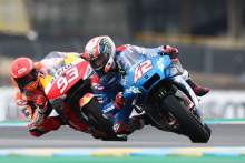 Alex Rins Marc Marquez , French MotoGP. 14 May 2021