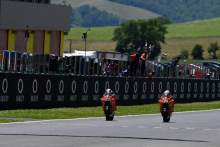 Remy Gardner chequered flag, Moto2 race, Italian MotoGP, 30 May 2021
