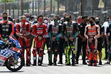 A minutes silence to remember Jason Dupasquier, MotoGP race, Italian MotoGP, 30 May 2021