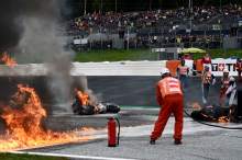 Fire, Styria MotoGP race, 8 August 2021