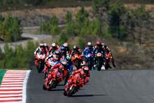 Francesco Bagnaia race start, Algarve MotoGP, 7 November 2021