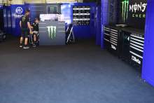 Cal Crutchlow in Maverick Vinales empty garage, , Austrian MotoGP, 12 August 2021
