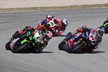 Jonathan Rea, Toprak Razgatlioglu and Alvaro Bautista, Catalunya WorldSBK, Superpole Race19 September 2021