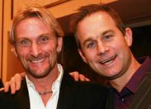 Fogarty and Whitham together for Friends of Huck charity night