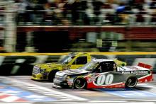 Kahne edges Jones by inches for Charlotte Truck win