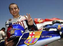PICTURES: Lorenzo unveils FC Barcelona livery.