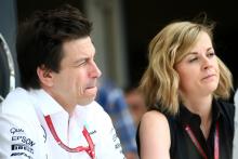  - Toto Wolff (GER) Mercedes AMG F1 Shareholder and Executive Director and Susie Wolff