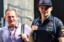 Max Verstappen (NLD) Red Bull Racing with his father Jos Verstappen