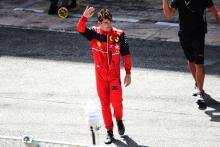 Charles Leclerc (MON) Ferrari waves to the fans after he retired from the race. Formula 1 World Championship, Rd 6,