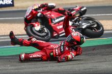 Francesco Bagnaia crash, French MotoGP. May