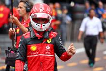 Charles Leclerc (MON) Ferrari celebrates his pole position in qualifying parc ferme. Formula 1 World Championship, Rd 7,
