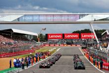 The grid before the start of the race. Formula 1 World Championship, Rd 10, British Grand Prix, Silverstone, England, Race