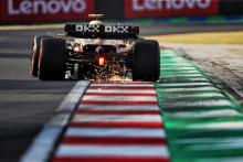 Lando Norris (GBR) McLaren MCL36 sends sparks flying. Formula 1 World Championship, Rd 13, Hungarian Grand Prix, Budapest,