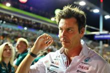 Toto Wolff (GER) Mercedes AMG F1 Shareholder and Executive Director on the grid. Formula 1 World Championship, Rd 17,