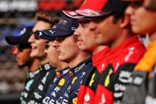 Max Verstappen (NLD) Red Bull Racing at the drivers end of season group photograph. Formula 1 World Championship, Rd 22,