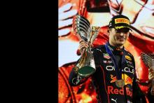 1st place Max Verstappen (NLD) Red Bull Racing and 3rd place Sergio Perez (MEX) Red Bull Racing. Formula 1 World