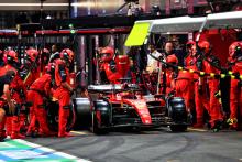 Charles Leclerc (MON) Ferrari SF-23 makes a pit stop. Formula 1 World Championship, Rd 2, Saudi Arabian Grand Prix,