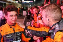 Lando Norris (GBR) McLaren in sprint parc ferme. Formula 1 World Championship, Rd 18, Qatar Grand Prix, Doha, Qatar,