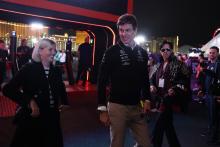 (L to R): Susie Wolff (GBR) F1 Academy Managing Director with husband Toto Wolff (GER) Mercedes AMG F1 Shareholder and