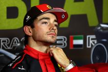 Charles Leclerc (MON) Ferrari in the post qualifying FIA Press Conference. Formula 1 World Championship, Rd 23, Abu Dhabi