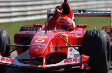 Michael Schumacher of Ferrari F1 wins the 2003 Italian Formula One Grand Prix,