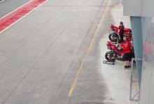 Ducati bikes Sepang shakedown